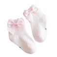 thumbnail image 5 of Sprifallbaby Socks for Toddler Baby Girl, Soft Thin Cotton Socks Summer Socks with Bows, 5 of 6