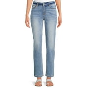Time and Tru Women’s Mid Rise Straight Jean