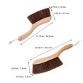 thumbnail image 4 of Raindrops 2Pcs Hand Broom with Wood Handle Hand Brush Dusting Brush Cleaning Brush for Clothes Sofa Carpet, 4 of 6