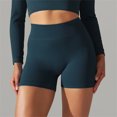 thumbnail image 4 of AherBiu Workout Shorts for Women Ribbed Yoga Bottoms Tights Stretch Athletic Compression Running Shorts, 4 of 6