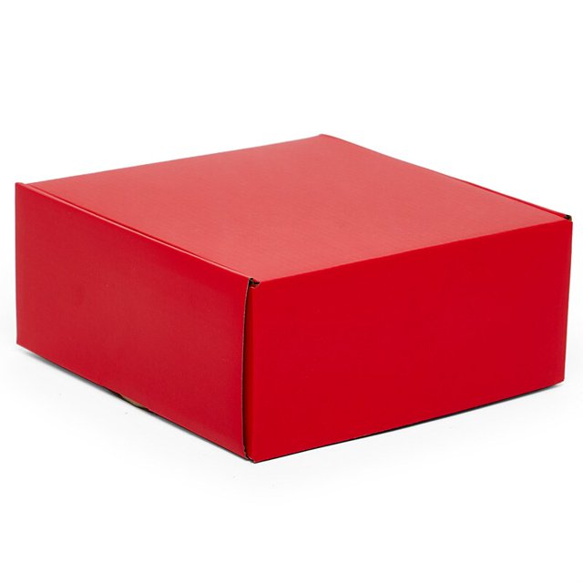 50ea - 12 X 12 X 4 Red Corrugated Tuck Top Box by Paper Mart - Walmart.com
