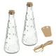 thumbnail image 1 of Uxcell 2 Pcs 7.8 oz/260ML Frascos de vidrio claros en forma de gota con tapa de corcho, cuerda y etiquetas en blanco para decoraciones de Halloween, 1 of 6