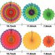 thumbnail image 2 of Colorful Birthday Decorations, Fiesta Hanging Paper Fans,hanging Swirl,polka Dot String,pom Poms Flowers,happy Birthday Banner,paper Garland For Birth, 2 of 5