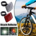 thumbnail image 4 of 2/6x Handlebar Mount Safe Reflector Bicycle Bike Front Rear Warning Red / White Q4R0, 4 of 6