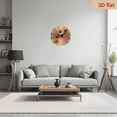 thumbnail image 6 of 2D Flat, 1pc 10Inch Rustic Farmhouse Paw Print Wooden Wall Clock with Silent Quartz Movement, AA Battery Operated (Not Included), 2D Flat Design for Kitchen, Bedroom, Living Room, or Office Decor,, 6 of 7