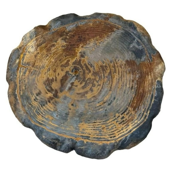 Solid Rock Stoneworks Large Log Stepping Stone, Decorative Garden Accent