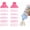 2Pcs-pink, variant on 5-Layer Baby Formula Dispenser for Travel - Portable Milk Powder Container with Lids, Food Storage Box for Snacks, Candy, Powder (Blue, Green, Pink) - On-the-Go Formula Dispenser