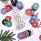 thumbnail image 2 of Juego de fichas de póquer de 100 piezas, fichas de casino para ruleta de póquer, contadores de conteo con fichas de juego de colores de valor, fichas de juego para aprendizaje de m, 2 of 5