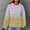 Yellow Sweatshirt for Winter, variant on XPMWRP Women's Waffle Knit Cute Striped Print Hoodies Sweatshirts Casual Drawstring Raglan Long Sleeve Pullover Tops with Pocket Yellow S
