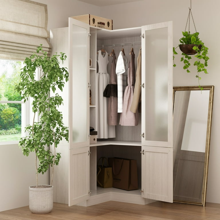 Corner shaped wardrobe discount