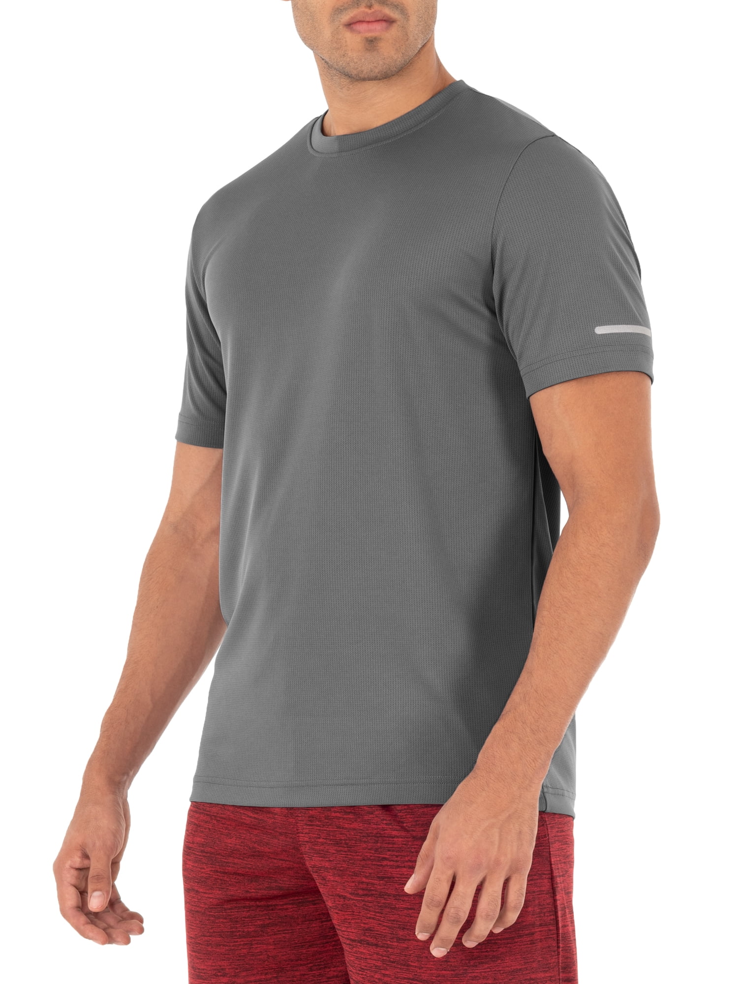 Athletic Works Men's and Big Men's Core Quick Dry Short Sleeve T-Shirt, up to Size 5XL