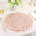 Efavormart 10 Pack | 8" Blush/Rose Gold Hard Plastic Dessert Appetizer ...