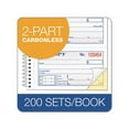thumbnail image 3 of TOPS, Carbonless 2-Part Money Receipt Book, 200 / Each, Canary, White, TOP4161, 3 of 6