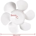 thumbnail image 2 of Fan Blade White 6 Inch 8 Inch 10 Inch 12 Inch Replacement Fan Blade Round Hole Fan Blade for Bathroom Roof Ventilation Range Hood(8 inch), 2 of 4