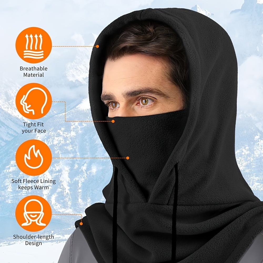 Three-piece winter balaclava set | Windproof and warm hats, suitable for outdoor cycling and skiing, with a neck warmer – the perfect gift for Christmas/Halloween/New Year/birthday.