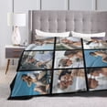thumbnail image 2 of AISENIN Custom Blanket with Photo Text Collage Personalized Picture Blankets Throw Blanket Memorial Customized Gifts for Mom Dad Family Friends Couples Pets 2 Adult Size, 2 of 5