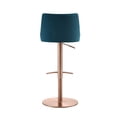 thumbnail image 4 of Taburete Whiteline Modern Living Carter, oro rosa y azul, 4 of 8