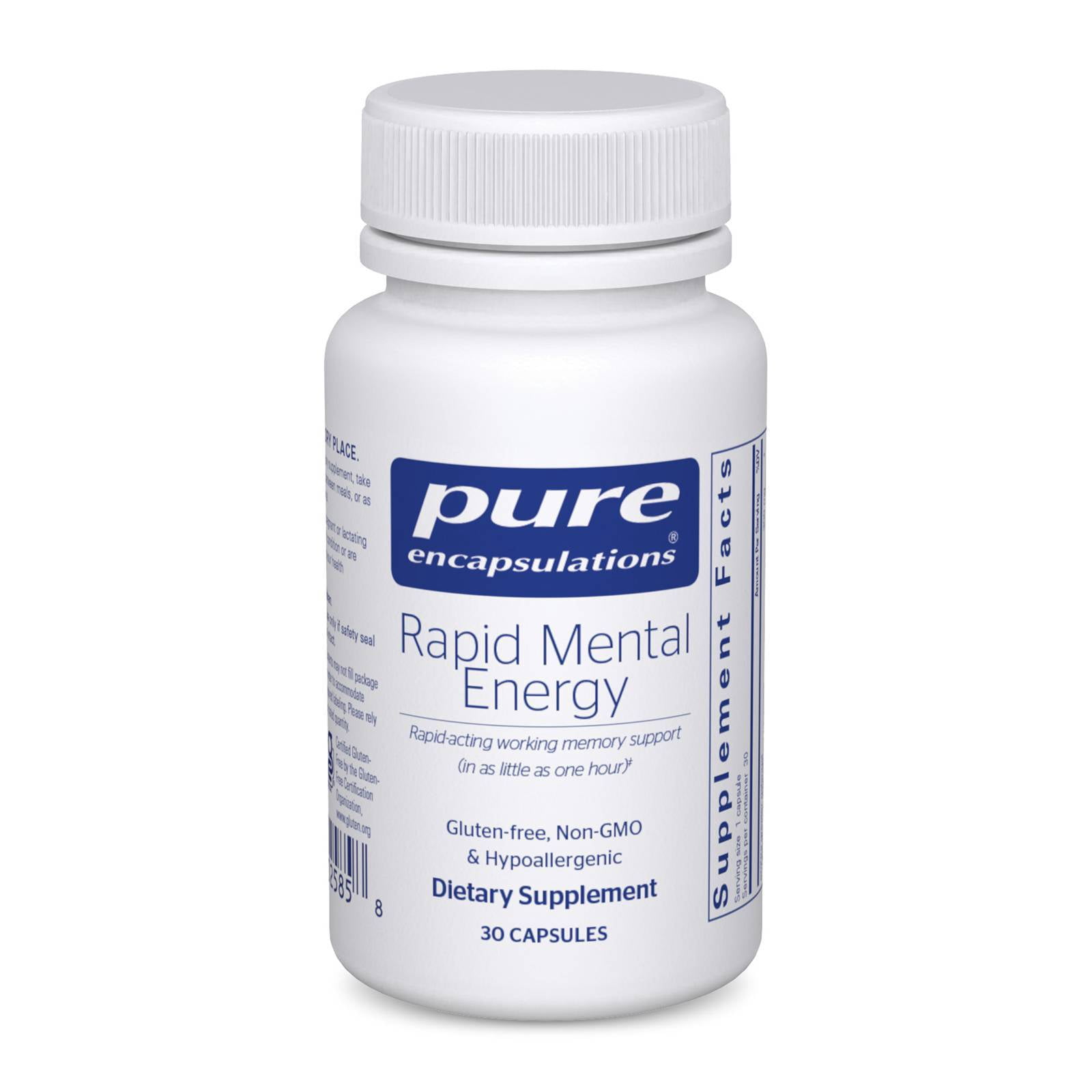 Pure Encapsulations Acetyl-L-Carnitine 250 mg - Memory & Brain Supplement -  Brain Support & Focus* - Gluten Free & Non-GMO