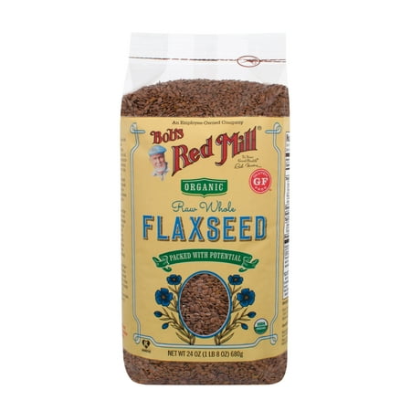 Bobs Red Mill Organic Brown Flaxseeds, 24 Oz