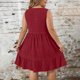 thumbnail image 4 of Vestido Casual Más Tamaño de las Mujeres sin Mangas Cuello Redondo de Poliéster Sólido Vestido de Longitud Regular Más Tamaño Vestido de Línea, 4 of 7