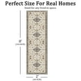 thumbnail image 2 of TECHVIDA 2'x8' Hallway Runner Rug Boho,Non Slip Machine Washable Rugs for Hallway Kitchen,Yellowish Brown, 2 of 9