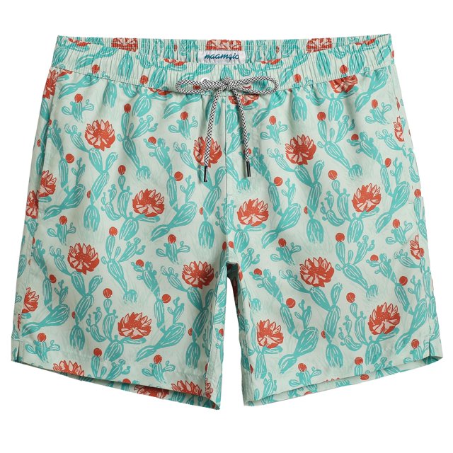 Bañador maamgic Quick Dry estampado para hombre, color verde cactus