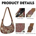 thumbnail image 4 of Sac à Bandoulière Design Vintage Paisley Sangle Réglable Sac à Bandoulière Léger en Nylon Boho Sac à Bandoulière pour Femmes Petit Sac Parfait pour Usage Quotidien, 4 of 5
