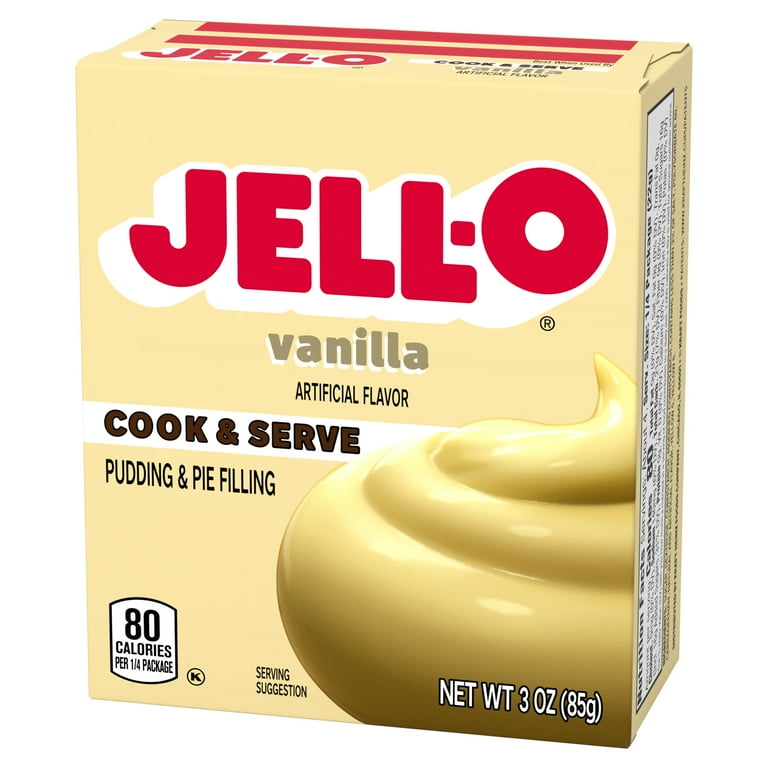 Jell O Cook Serve Vanilla Artificially Flavored Pudding Pie Filling Mix 3 oz Box Walmart