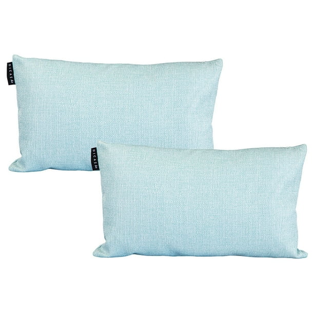 Cojin Riñonera Decorativa Rectangular Set de 2 Tred Turquesa