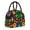 Black, variant on Horeoi Traditional Floral Polish Pattern Large Insulated Lunch Bag for Work, School, Picnic - Waterproof, Durable Oxford Cloth, Comfortable Handle-Black