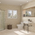 thumbnail image 5 of 24" Bathroom Console Sink with Overflow,Ceramic Console Sink White Basin Black Legs, 5 of 8