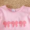 thumbnail image 6 of HCNTES Toddler Girl Casual Set Easter Outfit For Girls Bow Graphic Tee and Shorts 2 Piece Set Summer Toddler Girl Clothes, 6 of 7
