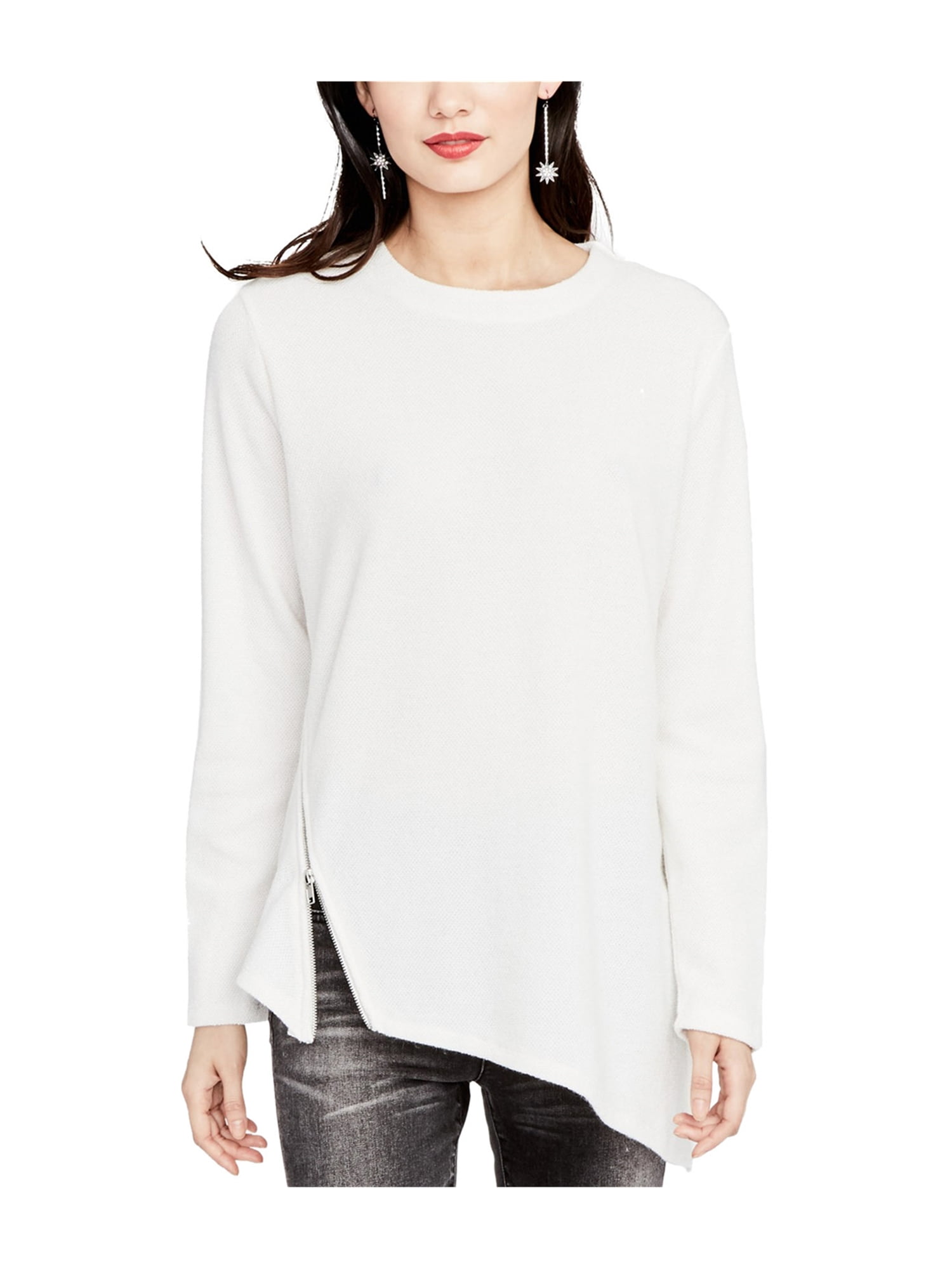 rachel roy zip asymmetrical sweater