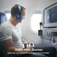 thumbnail image 2 of Bluetooth 5.3 Transmitter Receiver for TV/Airplane to 2 Wireless Headphones Dual Link HD 3.5mm Aux Wireless Bluetooth Audio Adapter for Flight PC Gym Travel Car Home Stereo, 2 of 9