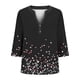 thumbnail image 5 of Xuyuer Womens Plus Size Tops 3/4 Sleeve Blouses Shirts Casual V Neck Loose Tunic Tops 1X-5X Tops with Button Cuffs Dressy Casual V Neck Summer Outfits Early Fall Fashion Clothes 2026, 5 of 5