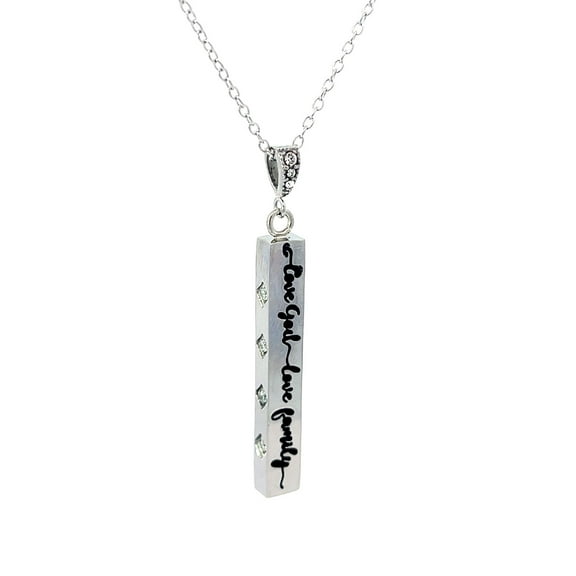 Spirit & Truth Jewelry 350616 Womens Necklace - Love God Love Family 18 in.