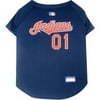 Pets First MLB Cleveland Indians Mesh Jersey for Dogs and Cats - Licensed Soft Poly-Cotton Sports Jersey - Extra Small