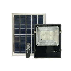 Kit Foco Solar 62 LED 40Watt, Luz fria, Con Control Remoto