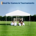 thumbnail image 5 of 10x10FT Instant Pop Up Canopy Tent with 4 Side Walls, Complete Commercial Shelter System for Outdoor Events-White, 5 of 7