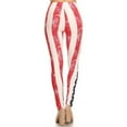 thumbnail image 3 of Lady's Printed Leggings - American Flag, 3 of 4