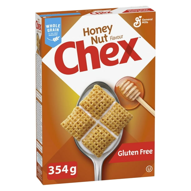 Honey Nut Chex Breakfast Cereal, Gluten Free, Whole Grains, 354 g, 354