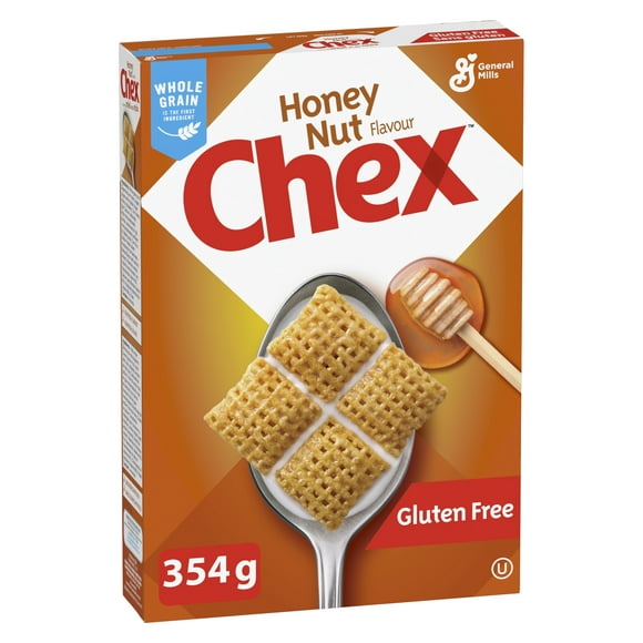 Honey Nut Chex Breakfast Cereal, Gluten Free, Whole Grains, 354 g, 354 g