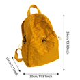 thumbnail image 3 of Casual Large Capacity Backpack Backpack Checkered Nylon Daypack with Multi Compartments Ergonomic Shoulder Strap for Travel, Hiking, Work and Daily Use 2026 Back to School(Yellow,30X13X35CM), 3 of 4