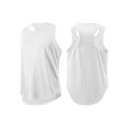 thumbnail image 4 of Grianlook Men Summer Top Crew Neck Vest Sleeveless Tank Tops Mens Regular Fit T-shirt Moisture Wicking Solid Color Shirts White 3XL, 4 of 4