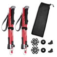 thumbnail image 1 of Naiovety 1 par de bastones de trekking de aleación de aluminio plegados plegables con bolsa de almacenamiento Bastones de senderismo Bloqueo rápido Escalada Rojo Naiovety OD010366-01, 1 of 6