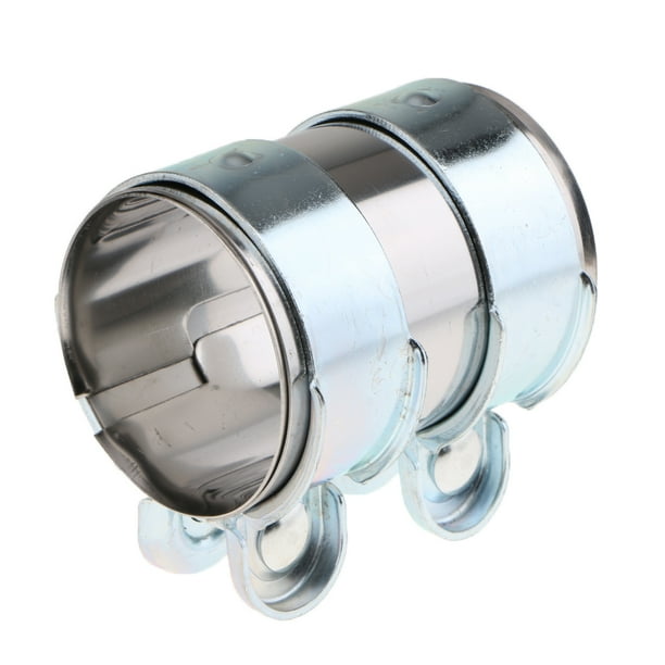 Abrazadera de Acero Inoxidable Cola para Tubo de Coche 63 mm Diámetro Interior Plateado