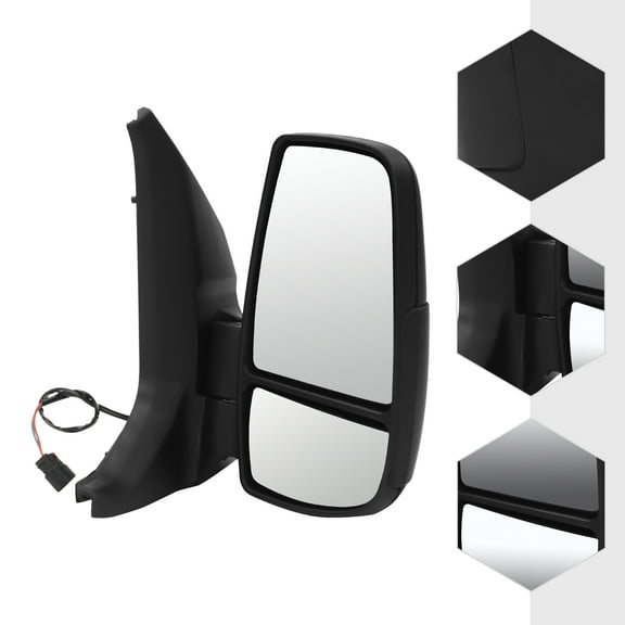 For 2014 2015 2016 2017 2018 2019 2020 2021 2022 Ford Transit 150 250 350 350 HD Door Mirror Right Side Mirror RH