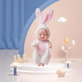 thumbnail image 6 of guohui 6xCartoon Sleeping Baby Doll Keychain Accessories Car Toy Gifts Decor Rabbit, 6 of 8