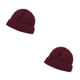 thumbnail image 2 of Gorros de Otoño Invierno Minnieouse tejido Casual melón Beanie moda lana a prueba de viento frío rojo 2piezas, 2 of 5