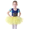 thumbnail image 5 of HIHCBF Princesa Niñas Leotardos Ballet Danza Falda Tutús Manga Corta Ropa de Baile Halloween Fiesta de Navidad Vestido de Lujo, 5 of 5